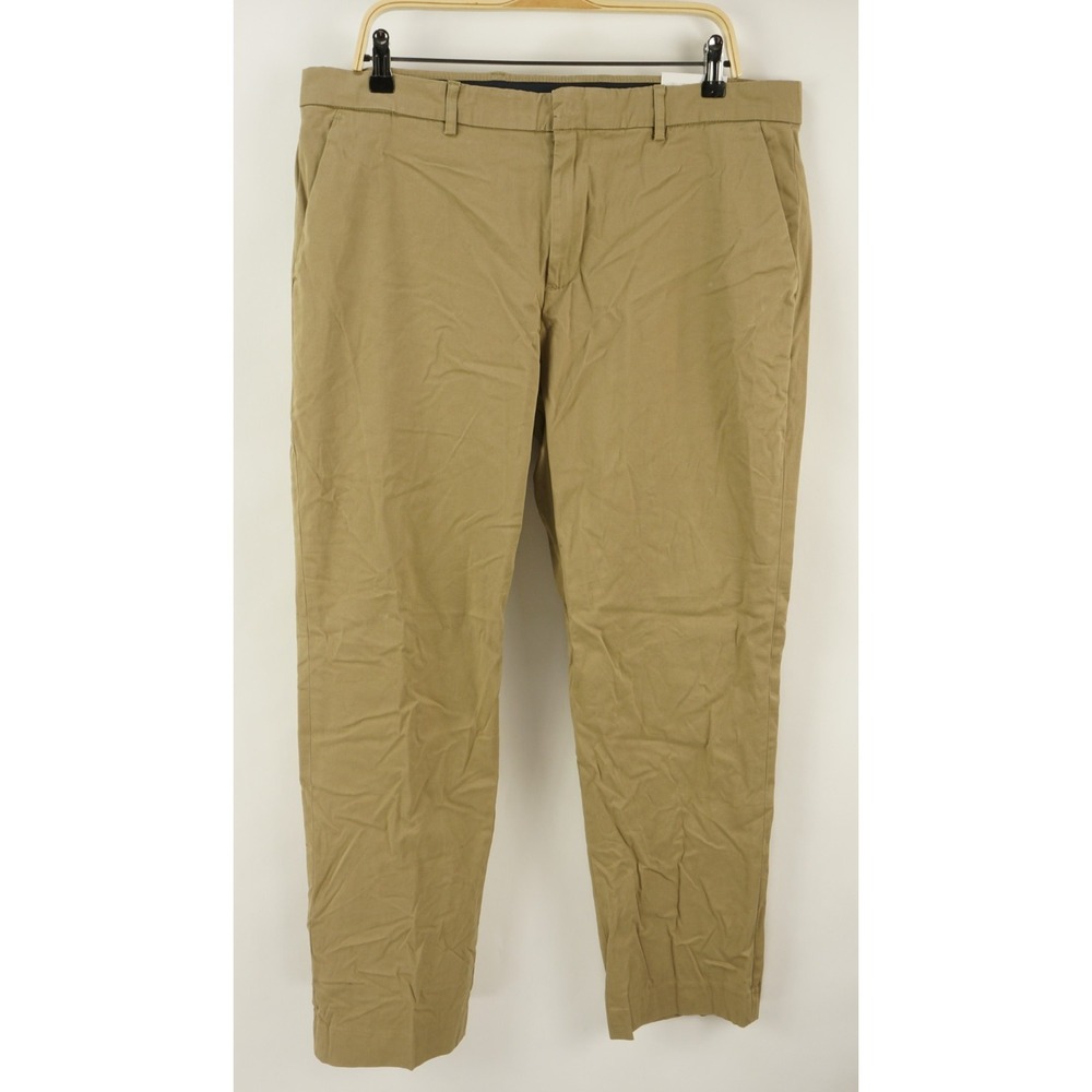New Haggar Premium Comfort Dress Pants Men's 38 x 34 Brown Wrinkle Free Pleated